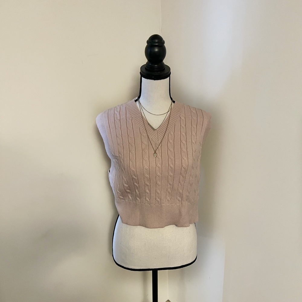 LAILEZOU Women's V-Neck Knit Sweater Vest